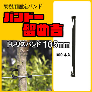 バンドー留め吉 【トレリスバンド 105mm 大容量 1000本入】 果樹固定バンド