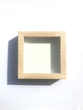 木製 3Dフレーム 　正方形　(White/Black）