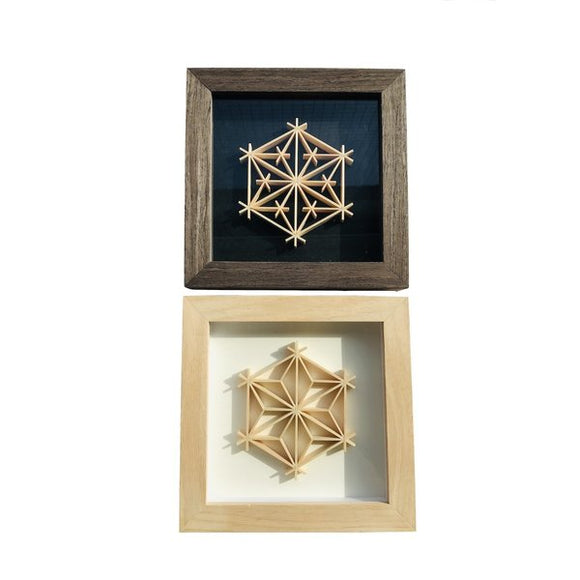 【Made in Japan】組子細工 Art Frame Cube　kumiko アート フレーム キューブ 　送料無料　　　