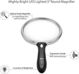 Mighty Bright LED付　大型拡大鏡