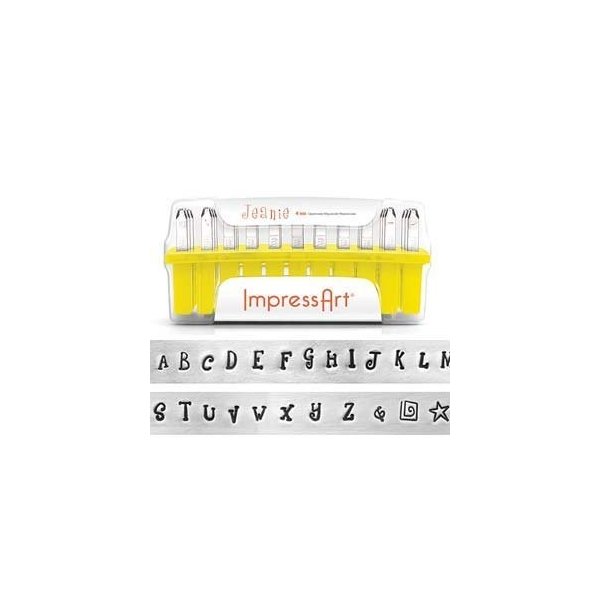 Impress Art レタースタンプ アルファベット大文字 Jeanie 4mm 刻印