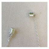 ネックレス用 シルバー色メッキ マグネット 5.0×14.5mm 2個セット